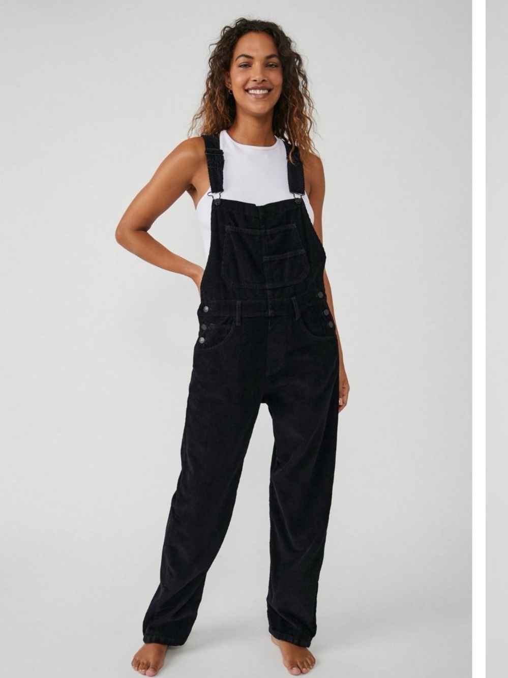 Free People - Ziggy Cord Overalls Size M